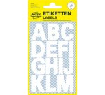 Sticker de lettres, lettres A-Z, blanc