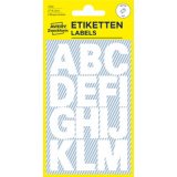 Sticker de lettres, lettres A-Z, blanc