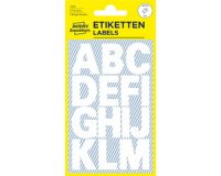 Sticker de lettres, lettres A-Z, blanc