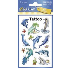 ZDesign KIDS Tatouage enfants 'dauphins', coloré