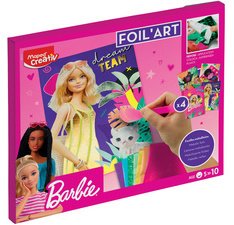 Creativ Kit créatif FOIL ART Barbie, 18 pièces