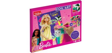 Creativ Kit créatif FOIL ART Barbie, 18 pièces