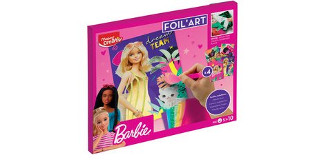Creativ Kit créatif FOIL ART Barbie, 18 pièces