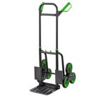 Diable d'escalier en acier, 2 x 3 roues en étoile