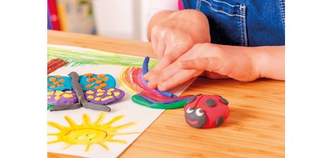 Pâte à modeler Creaplast, boîte de 14, bleu