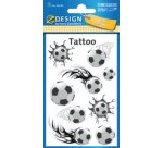 ZDesign KIDS Tatouages 'voitures de course', noir/rouge