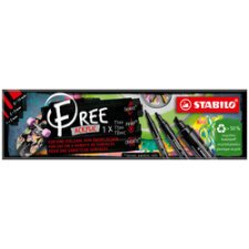 Acrylverfmarker FREE, set van 3, zwart