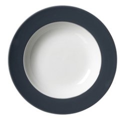 Assiette creuse DOPPIO ANTHRACITE