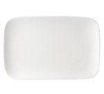 Plat en porcelaine blanche Arena, rectangulaire