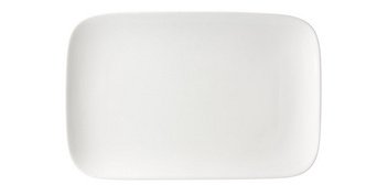 Plat en porcelaine blanche Arena, rectangulaire