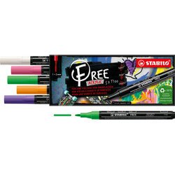 Marqueur acrylique FREE T100, set de 5 'Royal'