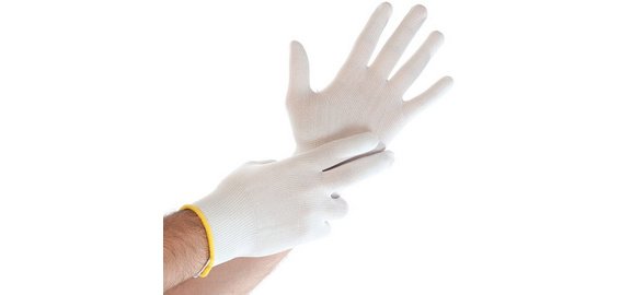 Gant de travail Ultra Flex, en nylon, L, blanc - La paire