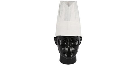 Excellent hat, height: 230 mm, white