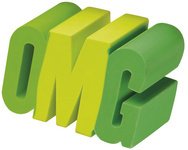 Gomme en plastique OMG, rose