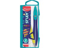 Koffer met passer STUDY PIXEL PARTY - 2 stuks