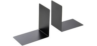 Buchstützen L 90 x T 40 x H 140 mm schwarz