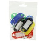 Porte-clé avec anneau, pack de 10, assorti