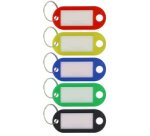 Porte-clé avec anneau, pack de 10, assorti