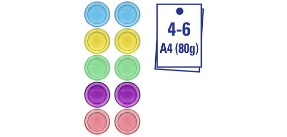 Aimant, diamètre: 30 mm, set de 10