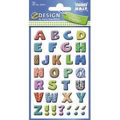 ZDesign SCHOOL Sticker de lettres, lettres: A-Z, coloré