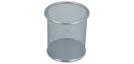 Stifthalter aus Drahtmetall Silber