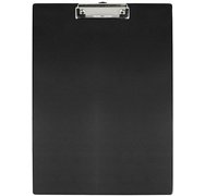 Porte-bloc à pince, plastifié, A5, noir