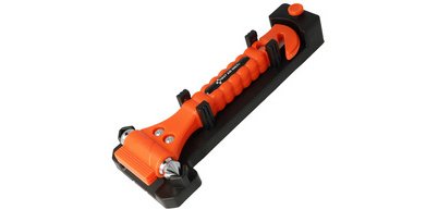 2-in-1 emergency hammer, orange