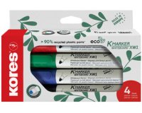 Marqueur de conférence 'ECO XW1', étui de 4