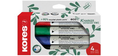 Marqueur de conférence 'ECO XW1', étui de 4