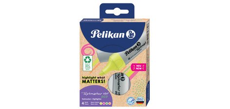 Surligneur 490 eco, étui de 6, couleurs fluo