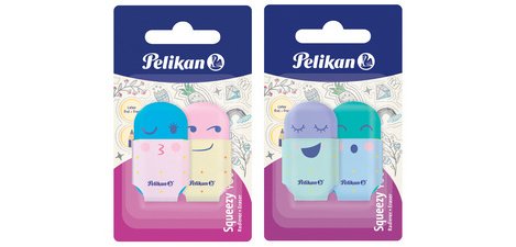 Gomme en plastique Squeezy You, carte blister