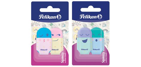 Gomme en plastique Squeezy You, carte blister