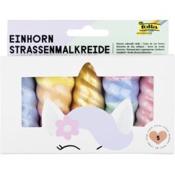 Stoepkrijt 'eenhoorn', assorti