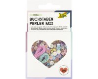 Mélange de perles avec caractères d'imprimerie PASTEL