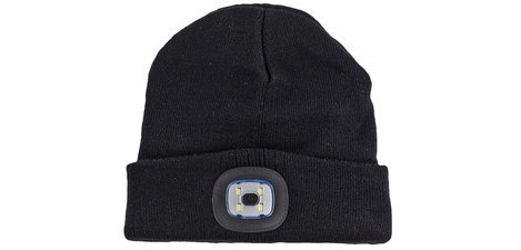 Bonnet avec lampe LED