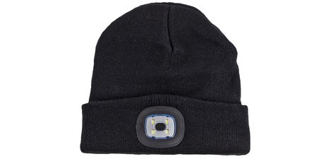 Bonnet avec lampe LED