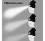 Bonnet avec lampe LED