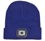 Bonnet avec lampe LED