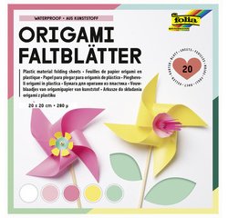 Feuille pour origami, en plastique, 200 x 200 mm