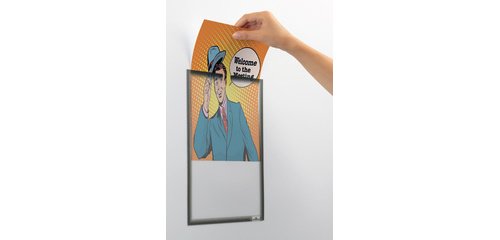 Self-adhesive A4 document holder