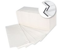 Essuie-mains, 250 x 210 mm, pliage V/ZZ, blanc