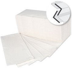 Essuie-mains, 250 x 210 mm, pliage V/ZZ, blanc