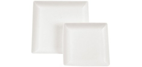Assiette en canne à sucre Eleganza, carré