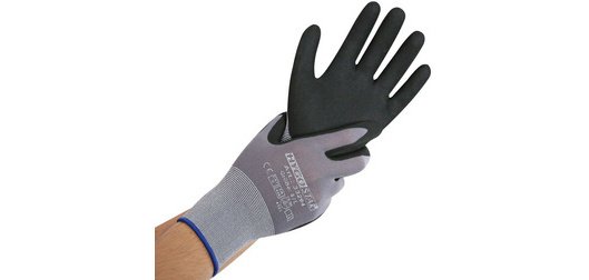 Gant de travail Ergo Flex, M, gris/noir - La paire