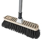 Balai avec manche 'Arlequin', bois