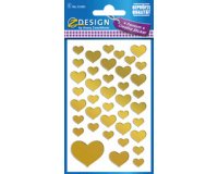 ZDesign Sticker CREATIVE 'Coeurs', doré