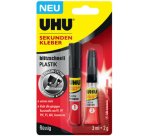 Colle instantanée blitzschnell PLASTIK, 3 ml + 2 g