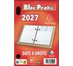 Exacompta Bloc de bureau Bloc-Pratic, 2027, date à gauche