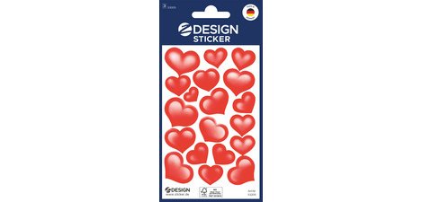 ZDesign Sticker CREATIVE 'coeurs', coloré