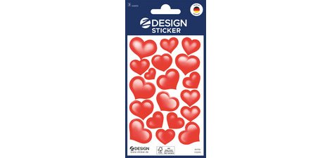 ZDesign Sticker CREATIVE 'coeurs', coloré